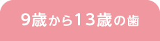 ９歳から13歳の歯